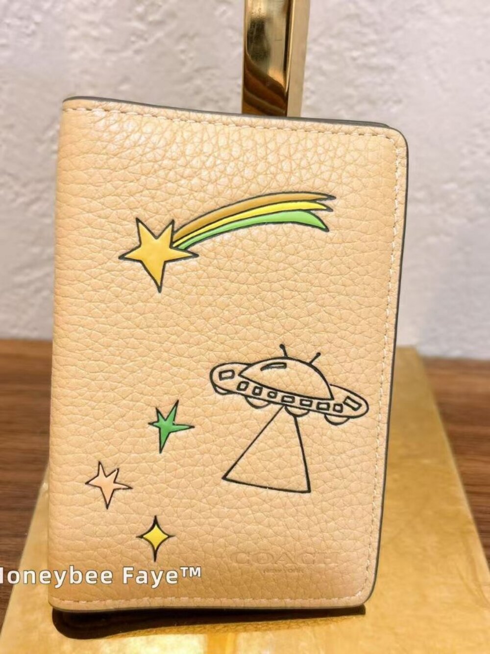 COACH X OBSERVED BY US TAN/MULTI ID CARD WALLET CU542